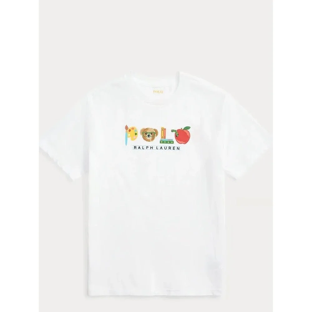 Sz Various Ralph Lauren Kids White Graphic Logo T-Shirt
